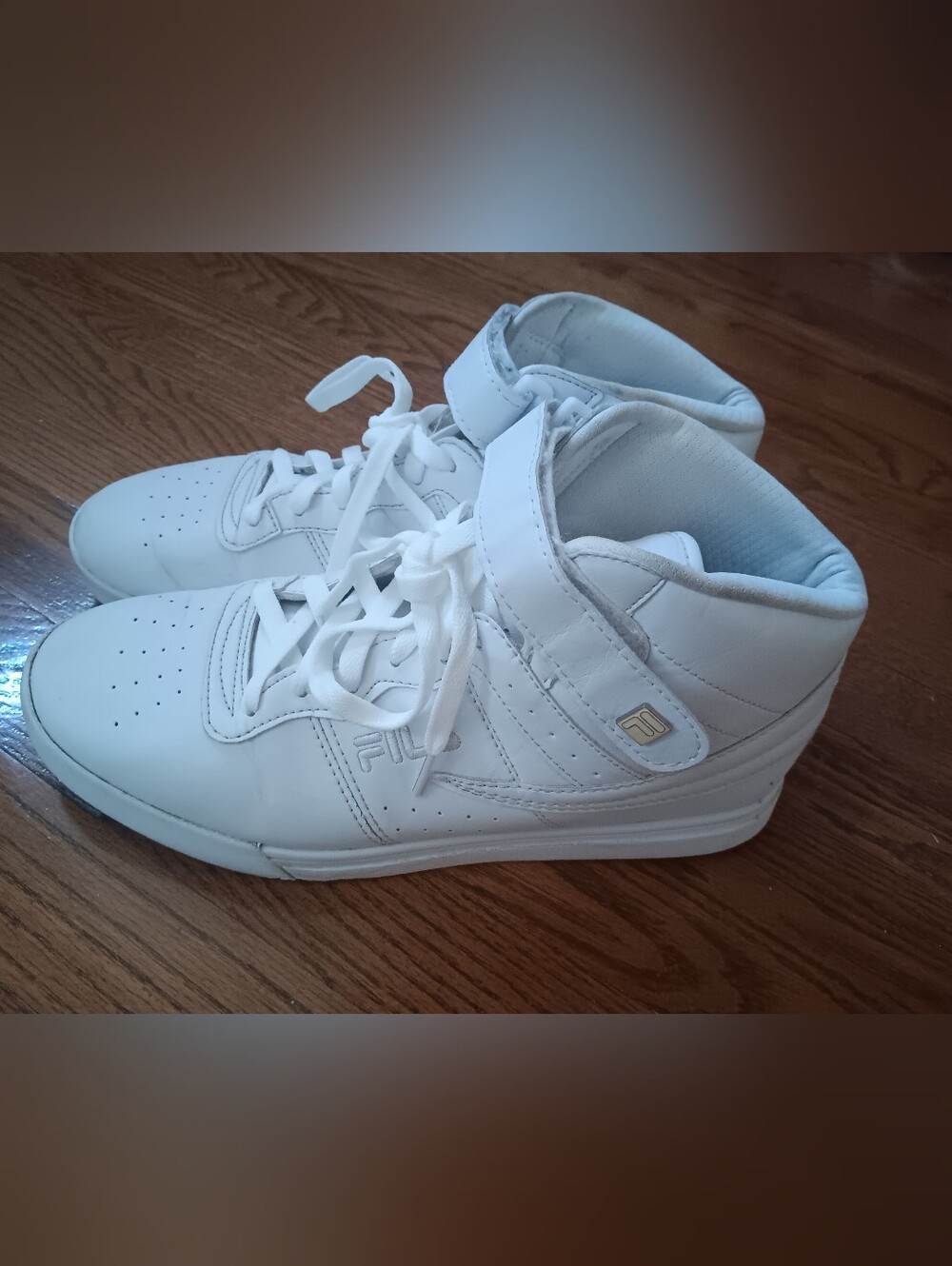 FILA F-13 Mid Top White Sneakers Men's Size 10.5 | Retro High Top Streetwear 1SC